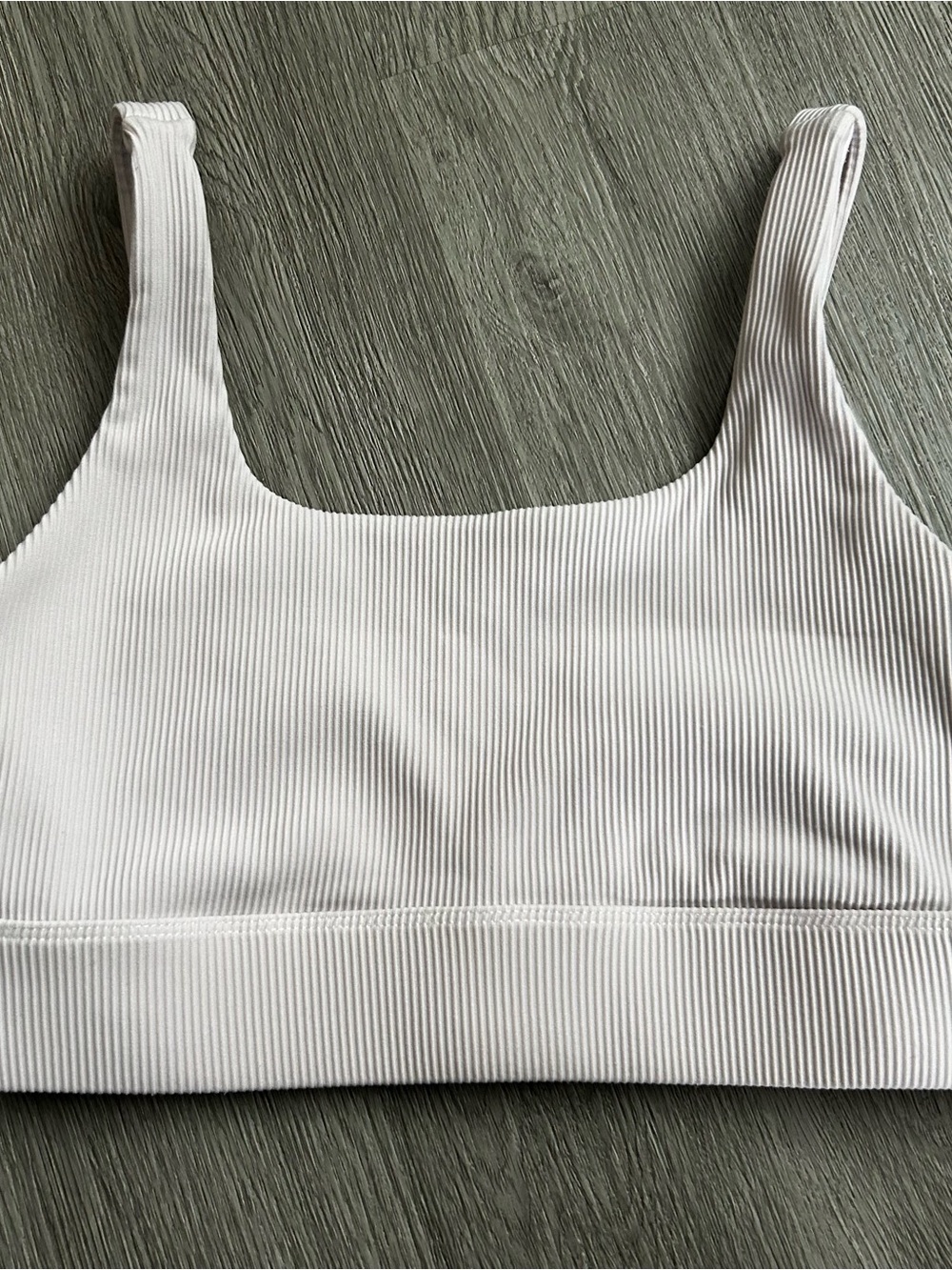 TSL Ribbed Sports Bra - White